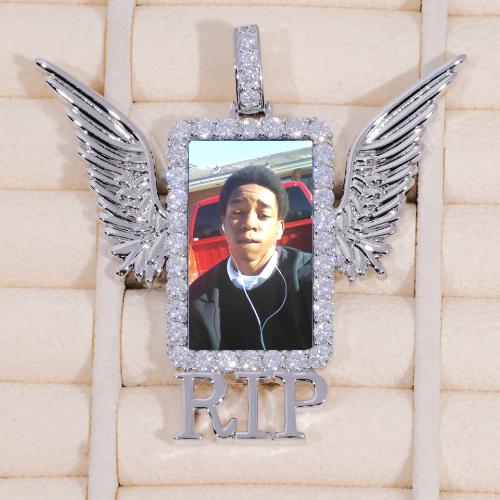 RIP WING 3D CUSTOM PICTURE PENDANT