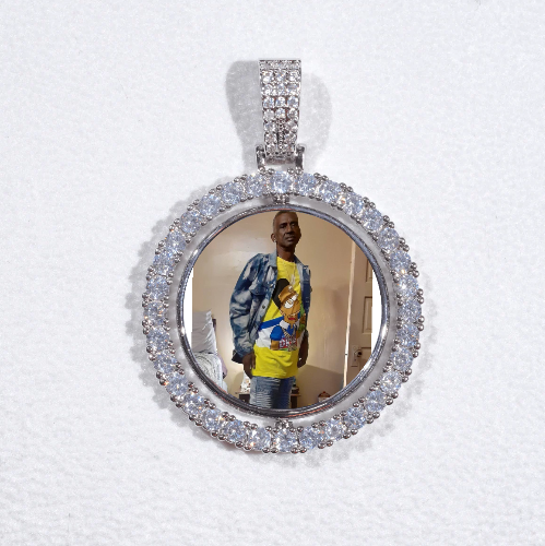 3D Spinning 2-Faced Custom Picture Pendant