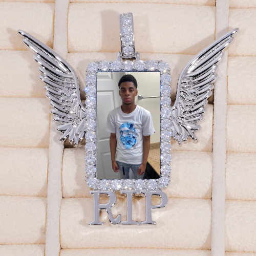 RIP WING 3D CUSTOM PICTURE PENDANT