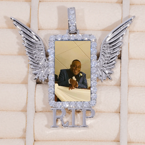 RIP WING 3D CUSTOM PICTURE PENDANT