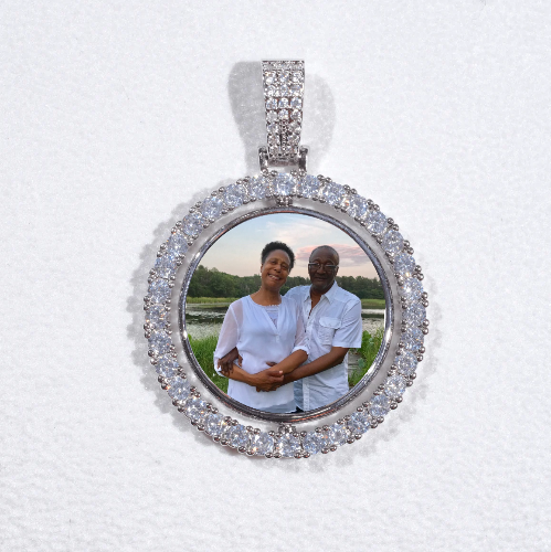 3D Spinning 2-Faced Custom Picture Pendant