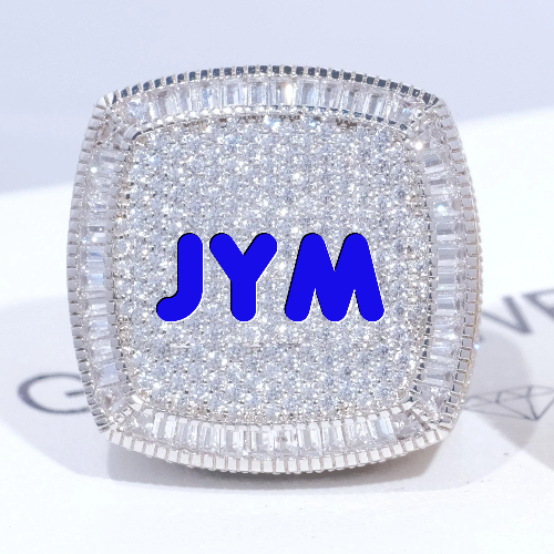 CUSTOM LETTER 3D ICED RING