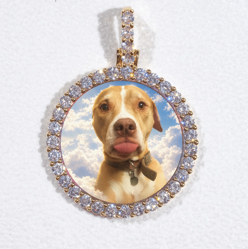 3D CIRCLE CUSTOM PICTURE PENDANT SMALL SIZE