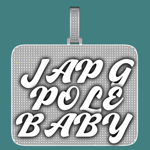 CUSTOM LETTER NECKLACE 3D BIG SQUARE