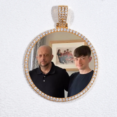 MEDIUM 3D CIRCLE CUSTOM PICTURE PENDANT