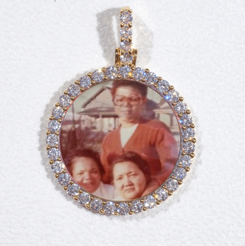 3D CIRCLE CUSTOM PICTURE PENDANT SMALL SIZE
