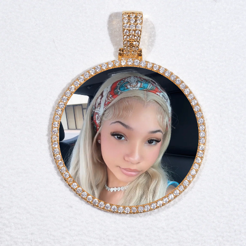 MEDIUM 3D CIRCLE CUSTOM PICTURE PENDANT