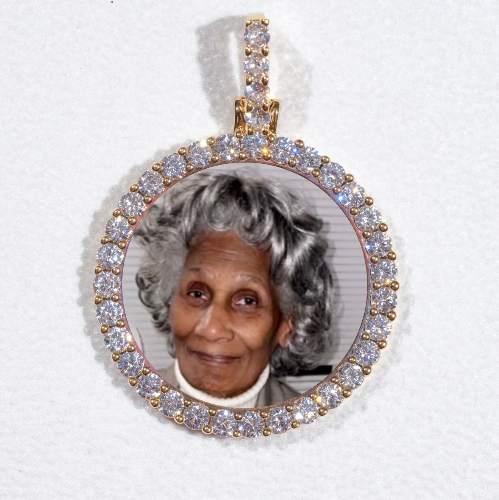 3D CIRCLE CUSTOM PICTURE PENDANT SMALL SIZE