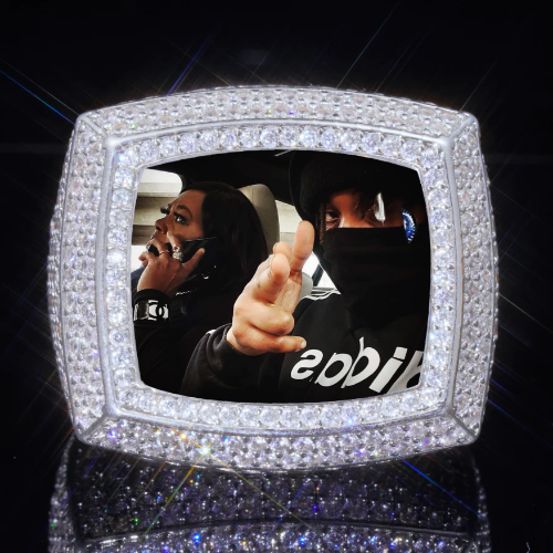3D CUSTOM PICTURE ICED RING