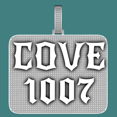 CUSTOM LETTER NECKLACE 3D BIG SQUARE
