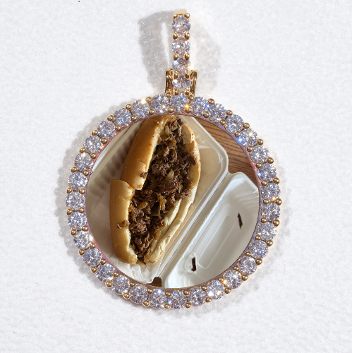 3D CIRCLE CUSTOM PICTURE PENDANT SMALL SIZE