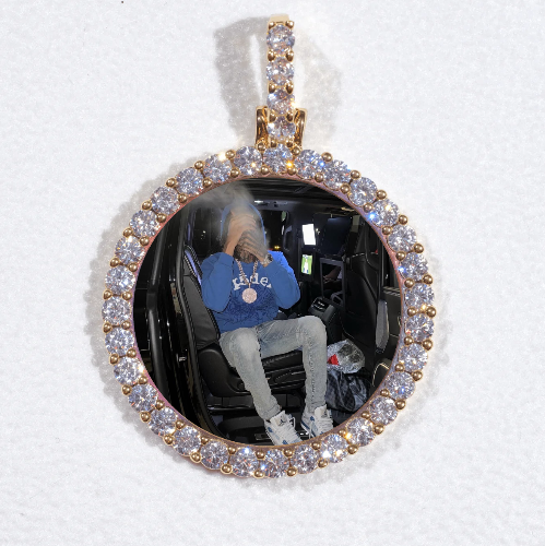 3D CIRCLE CUSTOM PICTURE PENDANT SMALL SIZE