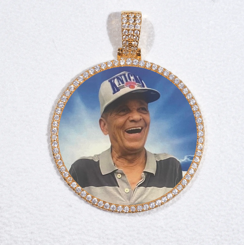 MEDIUM 3D CIRCLE CUSTOM PICTURE PENDANT