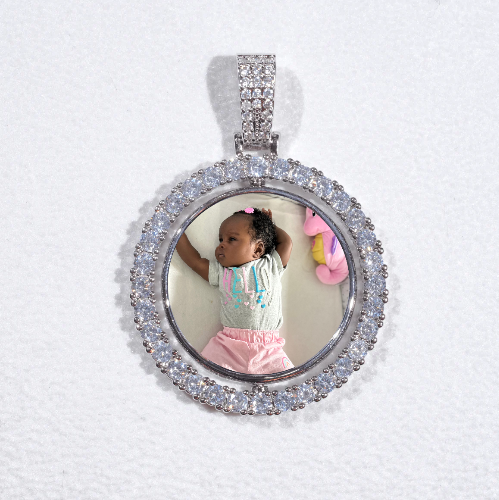 3D Spinning 2-Faced Custom Picture Pendant