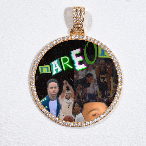 MEDIUM 3D CIRCLE CUSTOM PICTURE PENDANT