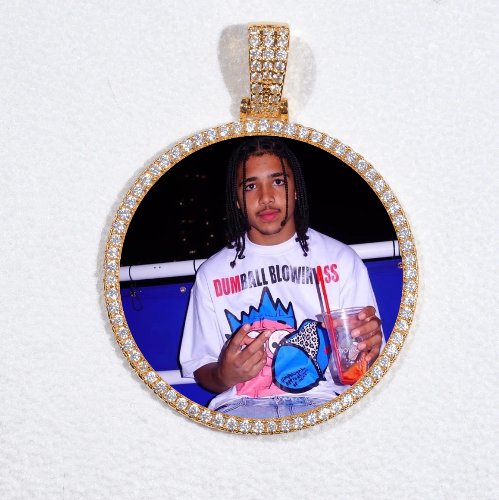 MEDIUM 3D CIRCLE CUSTOM PICTURE PENDANT