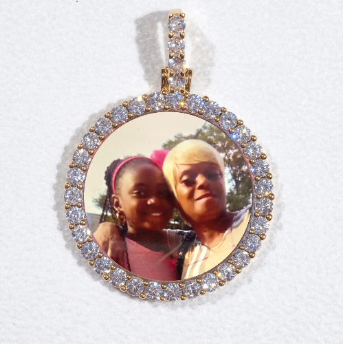 3D CIRCLE CUSTOM PICTURE PENDANT SMALL SIZE