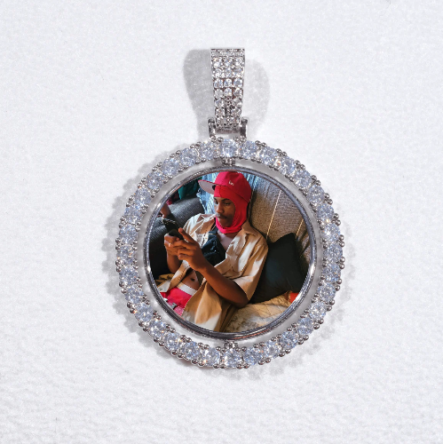 3D Spinning 2-Faced Custom Picture Pendant
