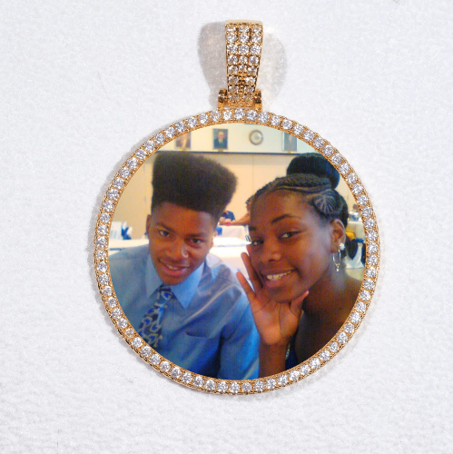 MEDIUM 3D CIRCLE CUSTOM PICTURE PENDANT