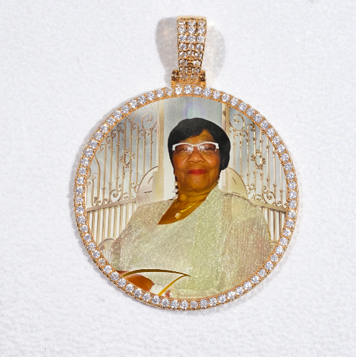 MEDIUM 3D CIRCLE CUSTOM PICTURE PENDANT