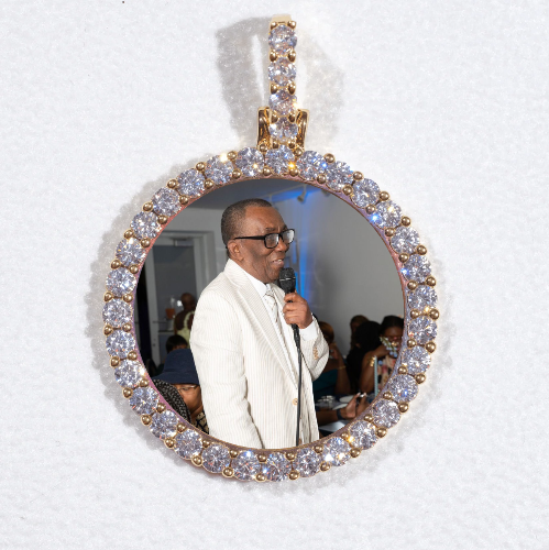 3D CIRCLE CUSTOM PICTURE PENDANT SMALL SIZE
