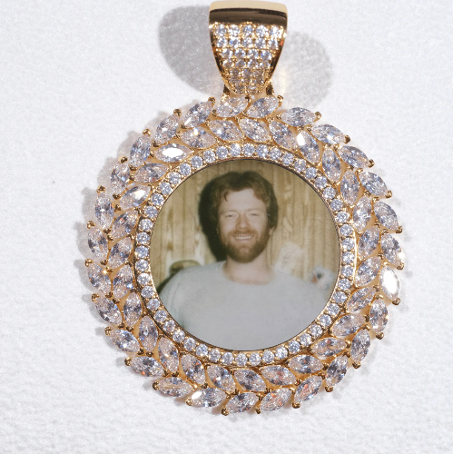 Large 3D Wheat Ear Custom Picture Pendant