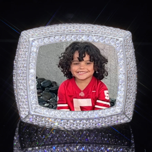 3D CUSTOM PICTURE ICED RING