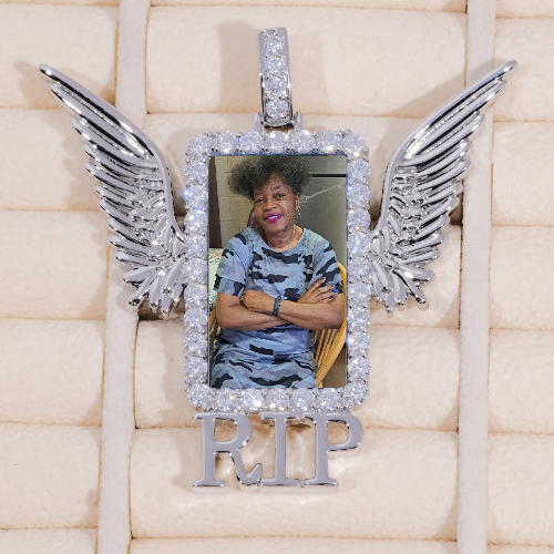 RIP WING 3D CUSTOM PICTURE PENDANT