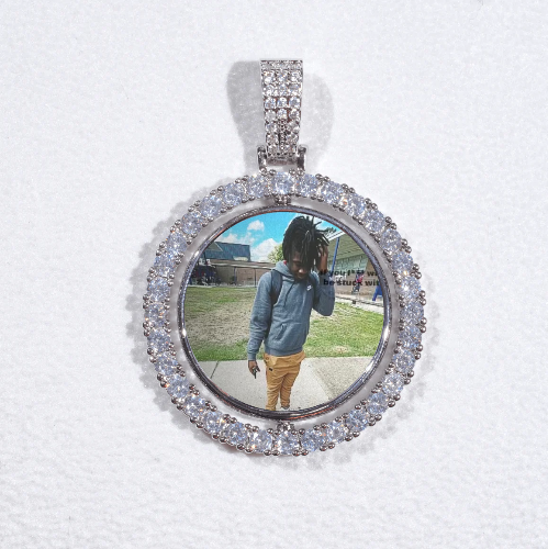 3D Spinning 2-Faced Custom Picture Pendant
