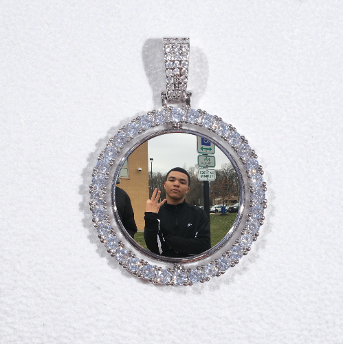 3D Spinning 2-Faced Custom Picture Pendant