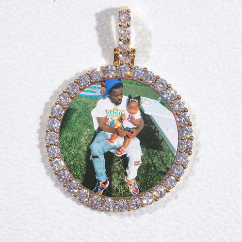 3D CIRCLE CUSTOM PICTURE PENDANT SMALL SIZE