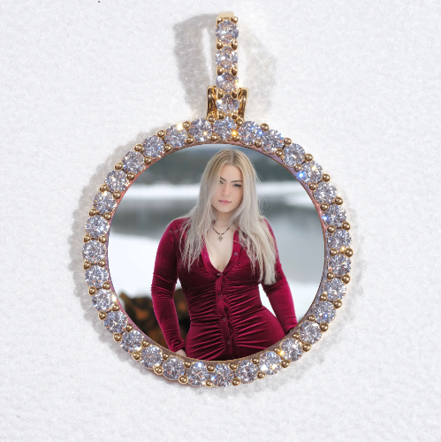3D CIRCLE CUSTOM PICTURE PENDANT SMALL SIZE