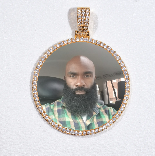 MEDIUM 3D CIRCLE CUSTOM PICTURE PENDANT