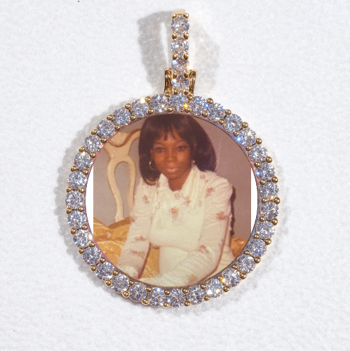 3D CIRCLE CUSTOM PICTURE PENDANT SMALL SIZE