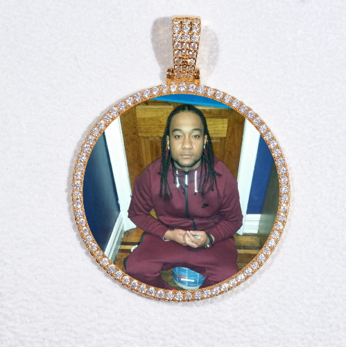 MEDIUM 3D CIRCLE CUSTOM PICTURE PENDANT