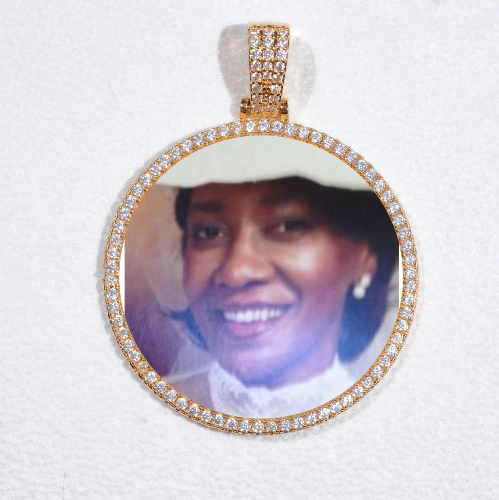 MEDIUM 3D CIRCLE CUSTOM PICTURE PENDANT