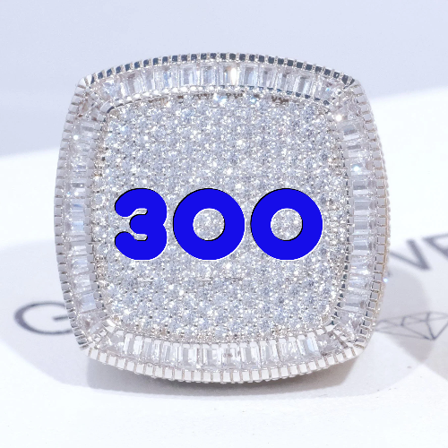 CUSTOM LETTER 3D ICED RING