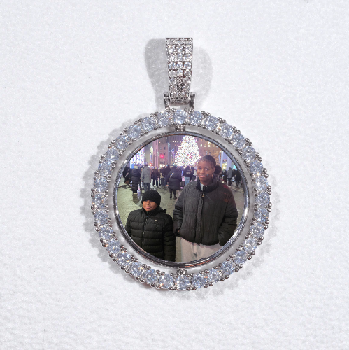 3D Spinning 2-Faced Custom Picture Pendant