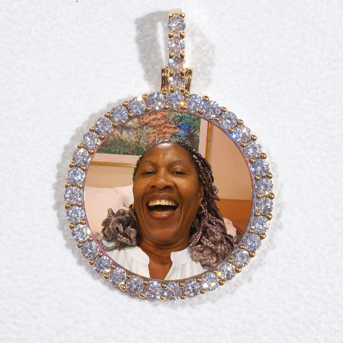 3D CIRCLE CUSTOM PICTURE PENDANT SMALL SIZE