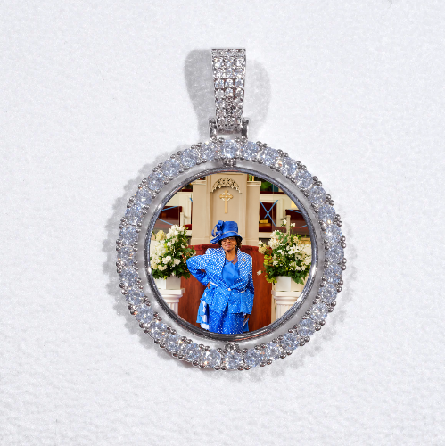 3D Spinning 2-Faced Custom Picture Pendant