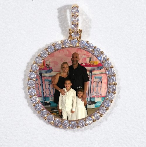 3D CIRCLE CUSTOM PICTURE PENDANT SMALL SIZE