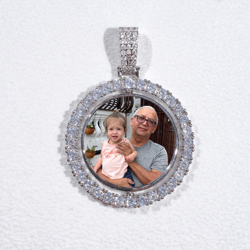 3D Spinning 2-Faced Custom Picture Pendant