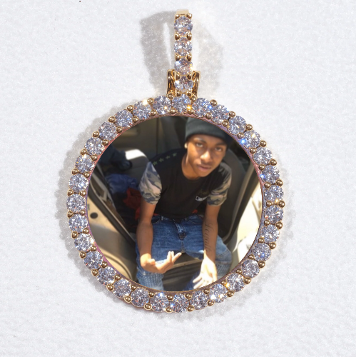 3D CIRCLE CUSTOM PICTURE PENDANT SMALL SIZE