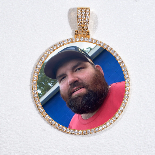 MEDIUM 3D CIRCLE CUSTOM PICTURE PENDANT