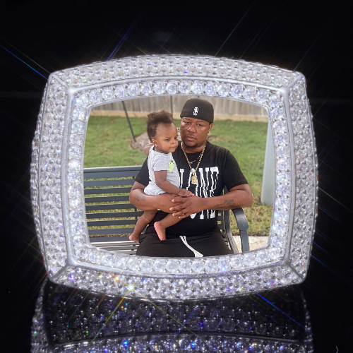 3D CUSTOM PICTURE ICED RING