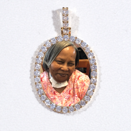3D Oval Custom Picture Pendant