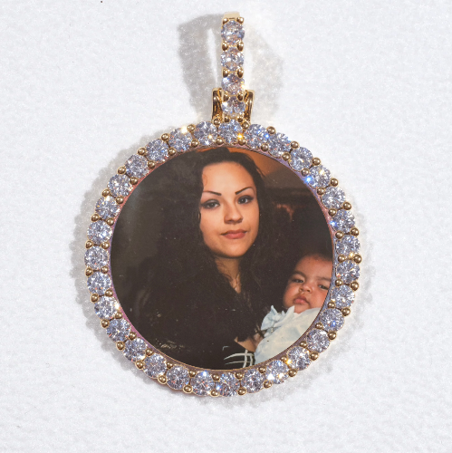 3D CIRCLE CUSTOM PICTURE PENDANT SMALL SIZE
