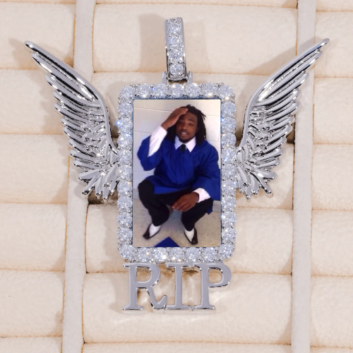 RIP WING 3D CUSTOM PICTURE PENDANT