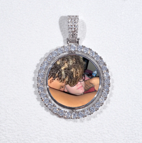 3D Spinning 2-Faced Custom Picture Pendant