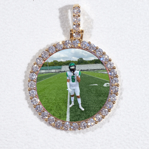 3D CIRCLE CUSTOM PICTURE PENDANT SMALL SIZE